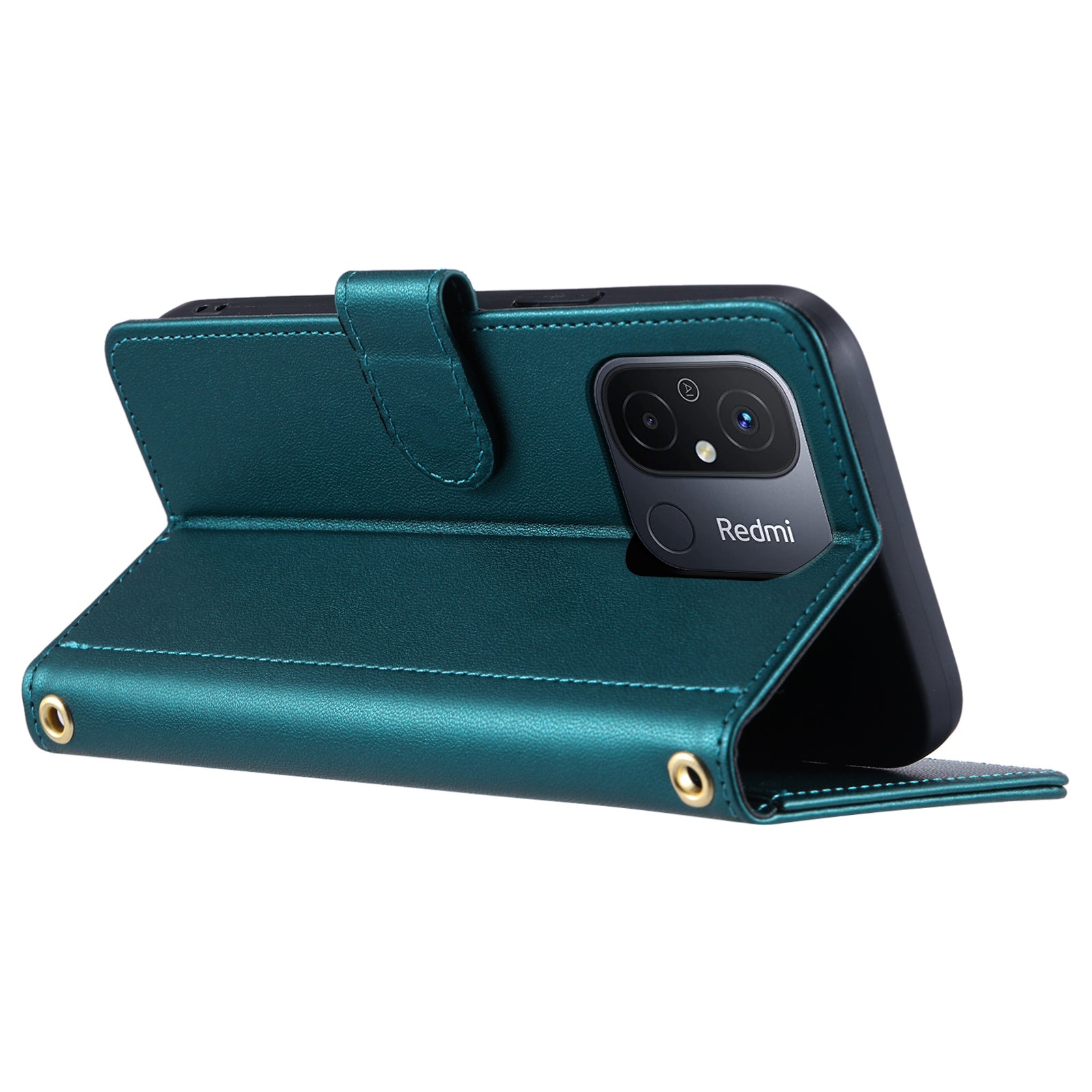 For Xiaomi Redmi 11A 4G / Poco C55 4G Case Rhombus Grid Stand Phone Guard Cover with 2 Straps For Xiaomi Redmi 11A 4G / Poco C55 4G Case Rhombus Grid Stand Phone Guard Cover with 2 Straps